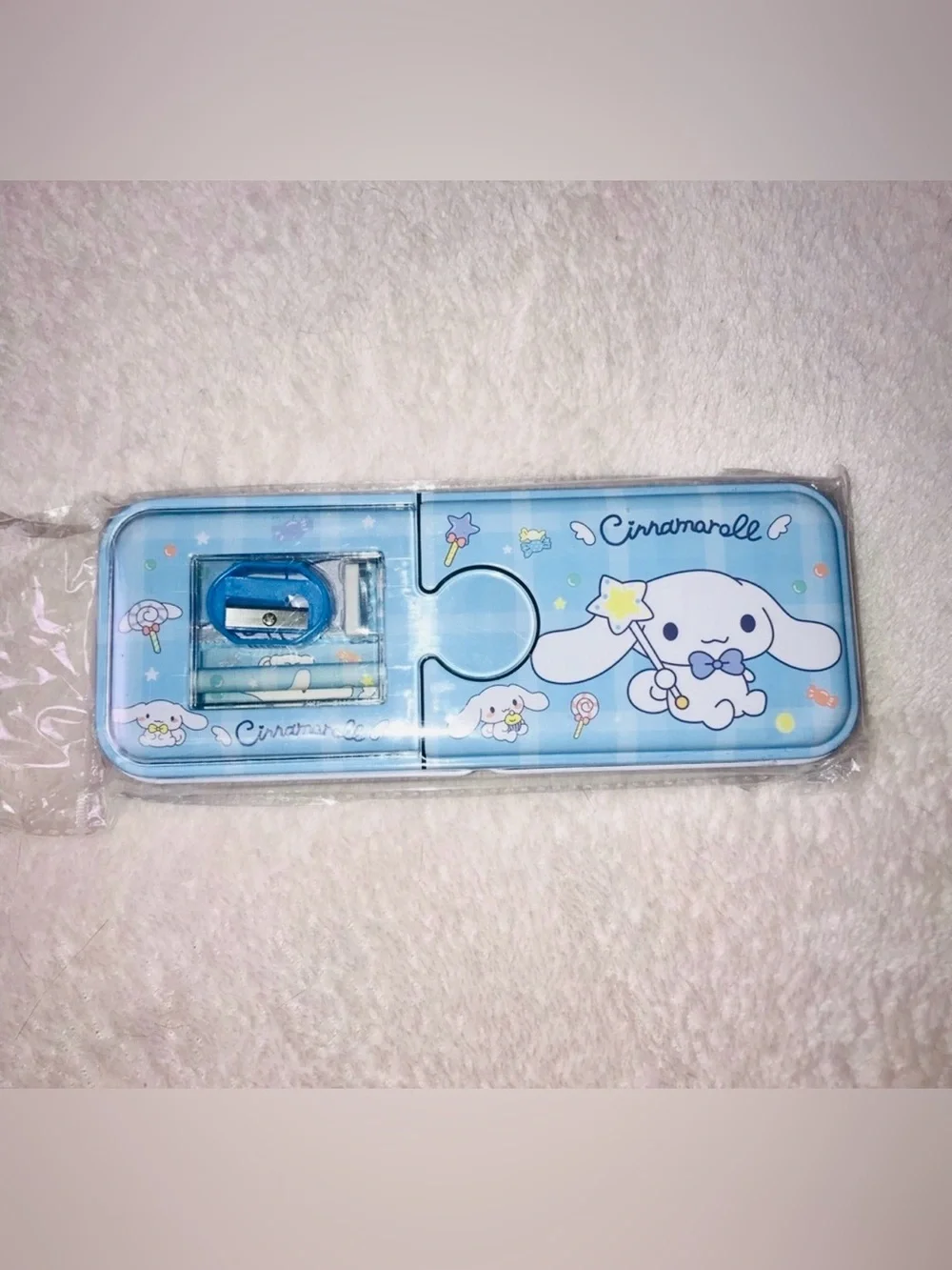 Sanrio character Cinnamoroll Tin Pencil Case New